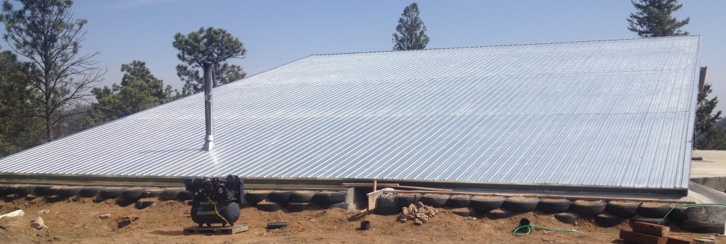 A 4000 square foot roof made of Propanel Steel Roofing.